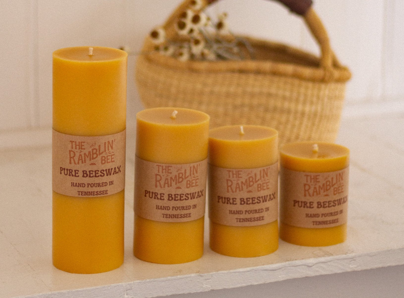 Beeswax Pillar Candles