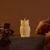 Owl Shaped Beeswax Candle