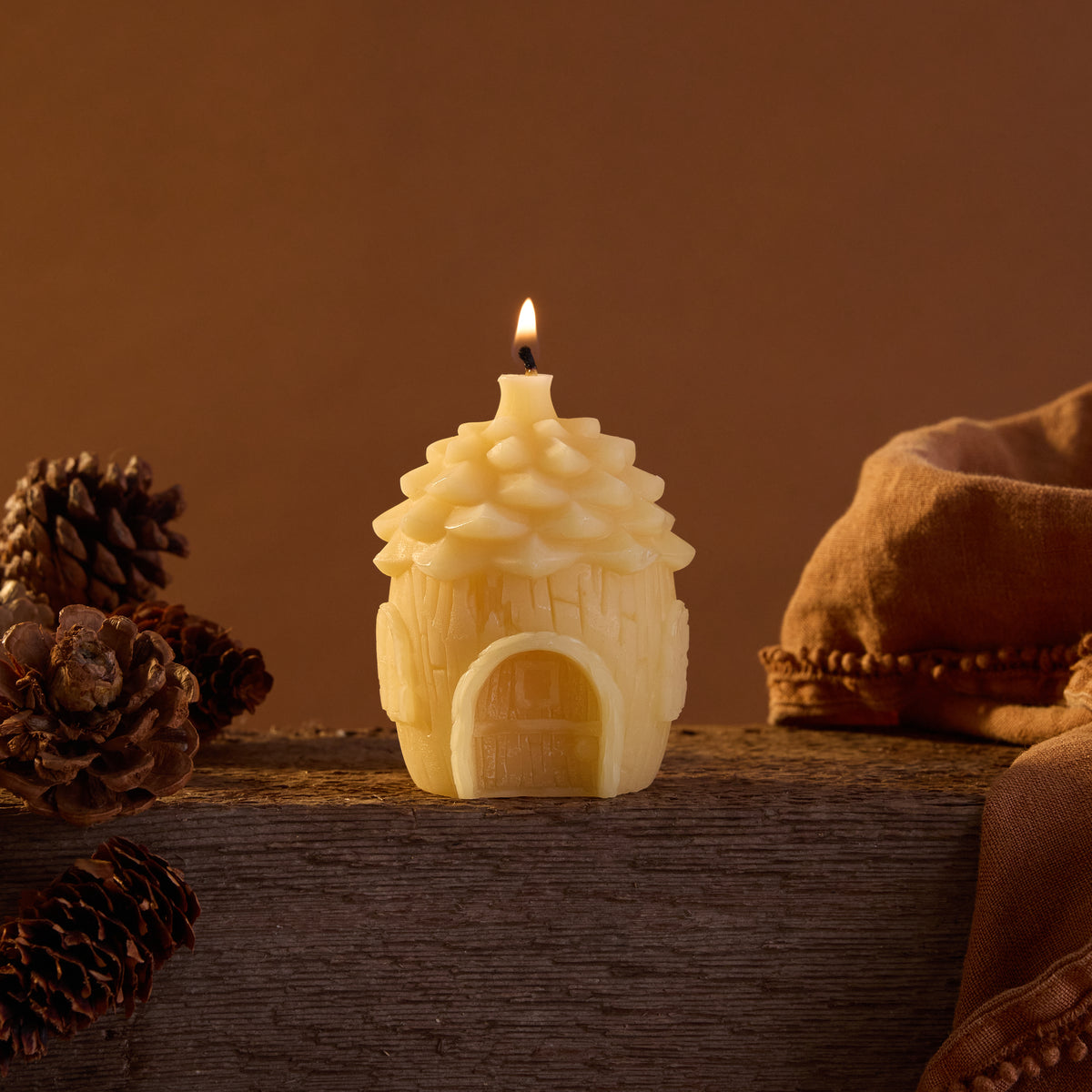 Pinecone Fairy House
