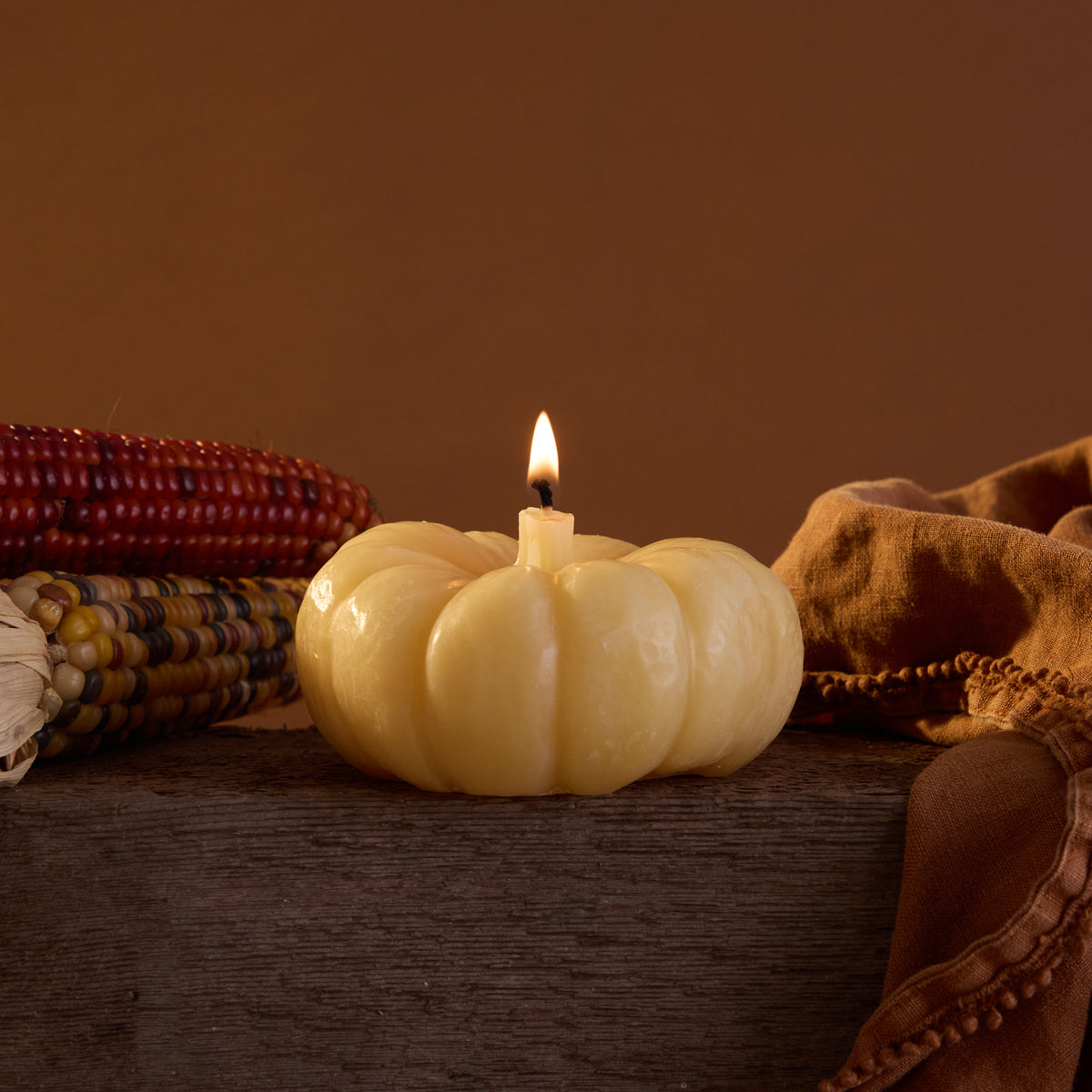 Pumpkin Beeswax Candle