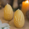 Lavender Egg Shaped Beeswax Candle