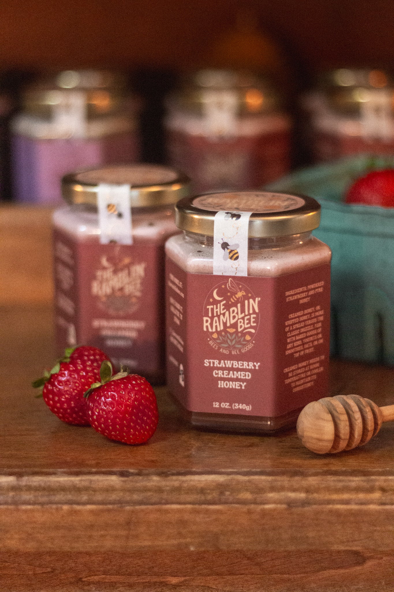 Strawberry Creamed Honey