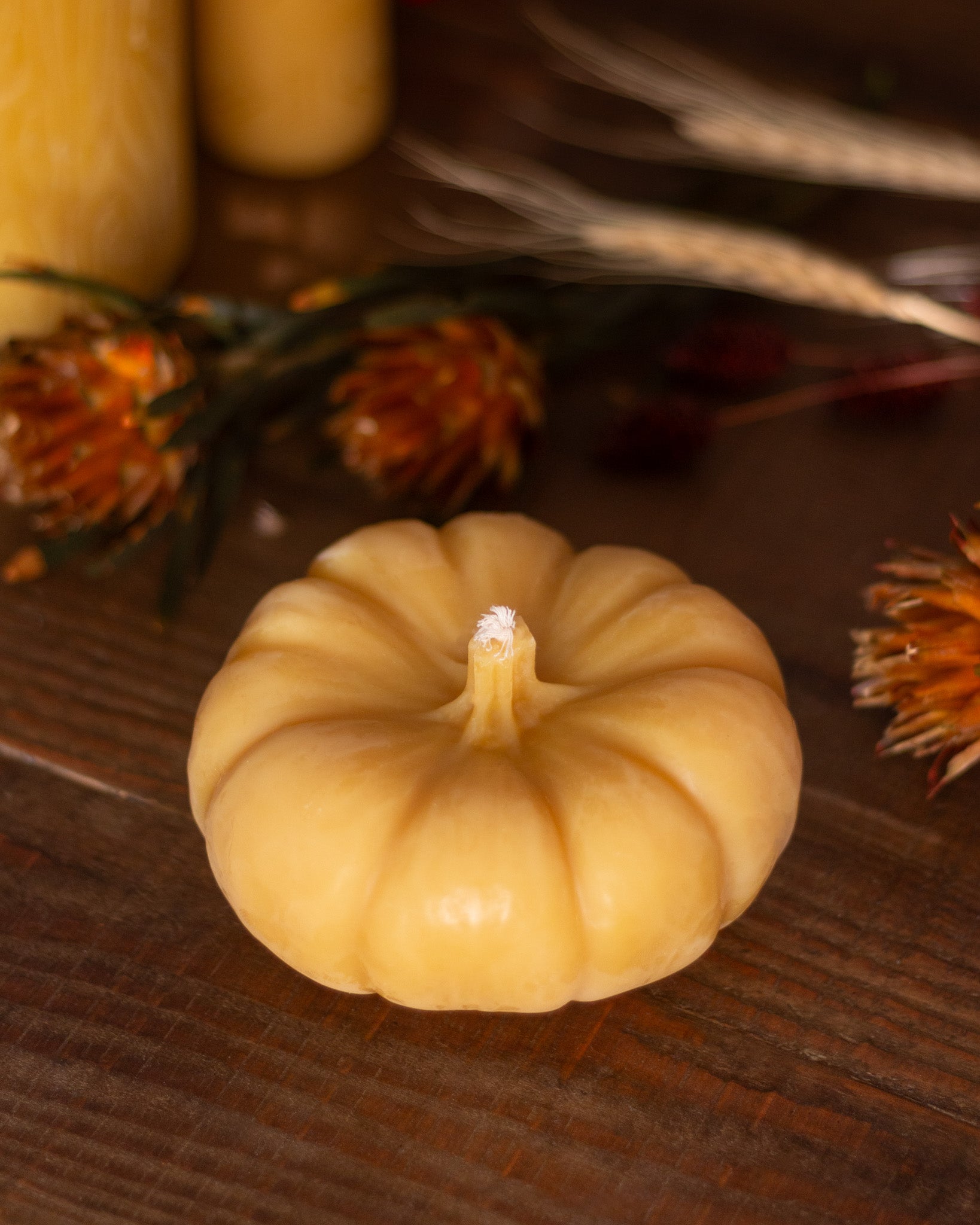 Pumpkin Beeswax Candle