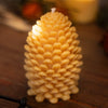 Large Pinecone Beeswax Candle