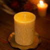 Stump Beeswax Pillar Candle