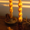 Twisted Sister Hand Dipped Beeswax Candle