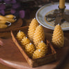 Small Pinecone Beeswax Candle