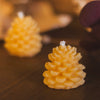 Small Pinecone Beeswax Candle