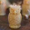 Owl Shaped Beeswax Candle