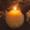 Fern Sphere Beeswax Candle