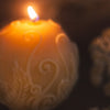 Fern Sphere Beeswax Candle