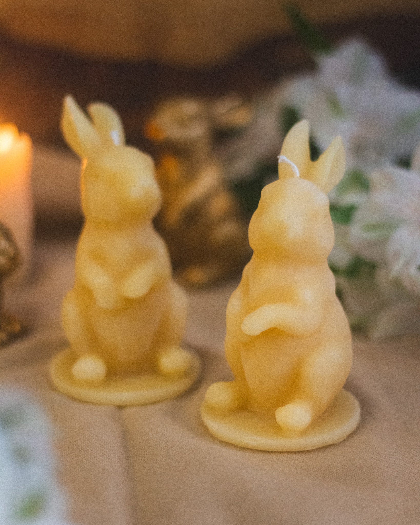Rabbit Beeswax Candle