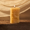 Deer & Bear Beeswax Pillar Candle