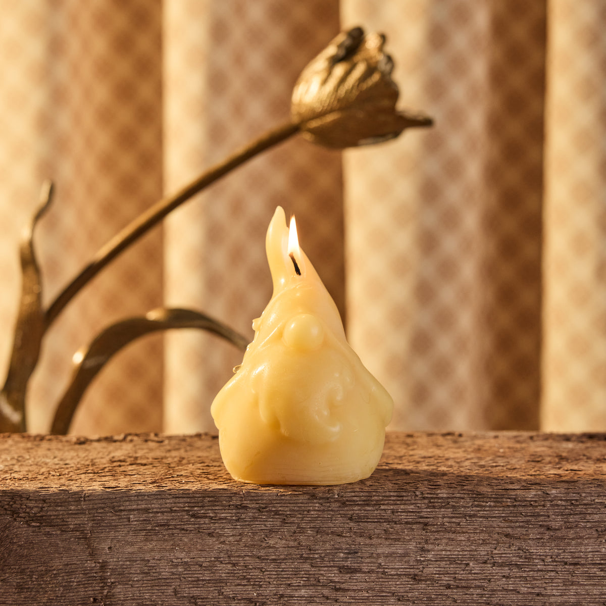 Gnome Beeswax Candle