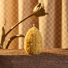 Carved Egg Beeswax Candle