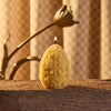 Carved Egg Beeswax Candle