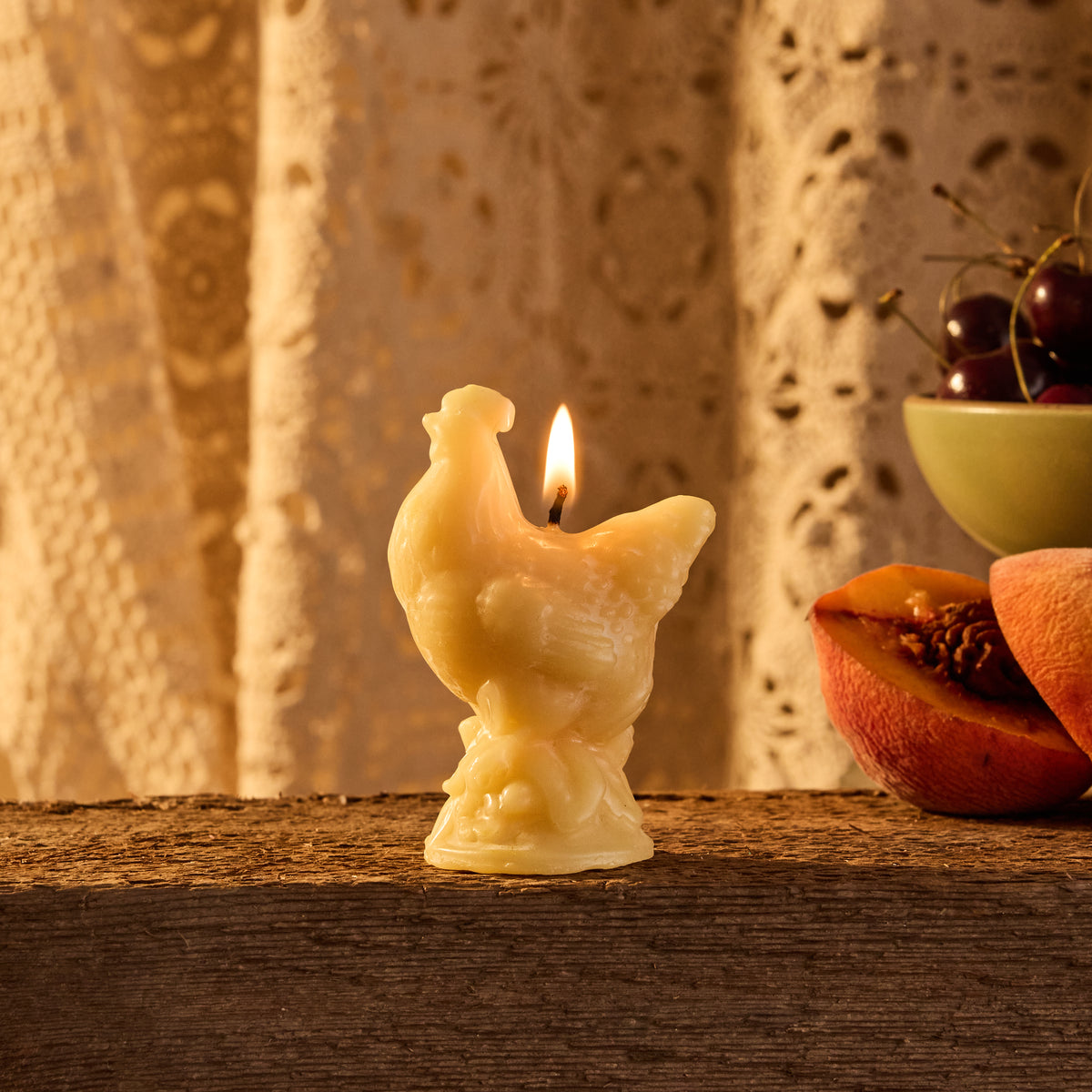 Hen Beeswax Candle