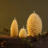 Large Pinecone Beeswax Candle