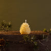 Small Pinecone Beeswax Candle