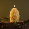 Large Pinecone Beeswax Candle