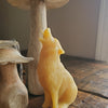 Howling Wolf Beeswax Candle