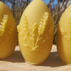 Lavender Egg Shaped Beeswax Candle