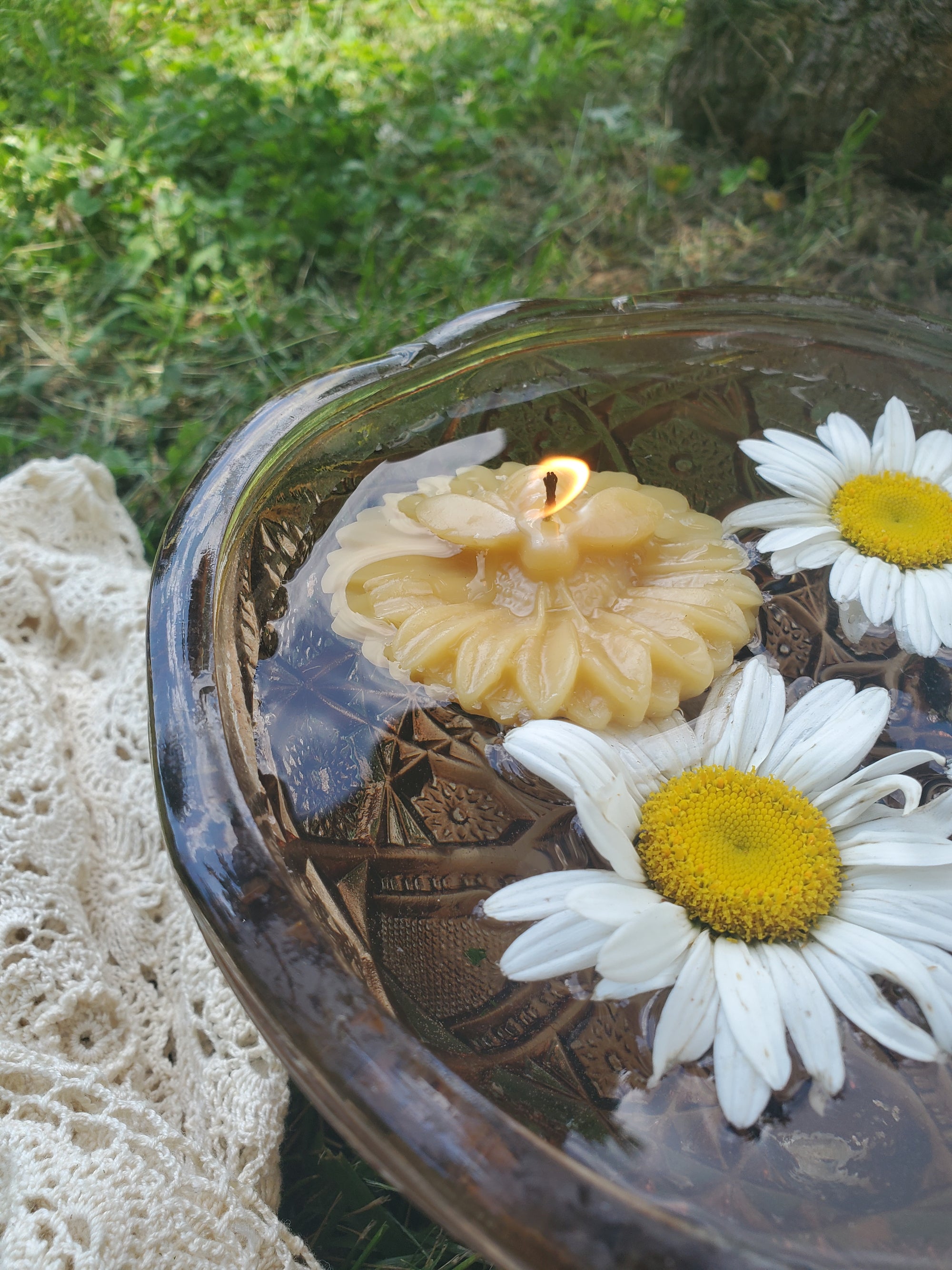 Beeswax Garden Candle Set, Pure Bees Wax Candles, Butterfly, Hummingbird,  Flower