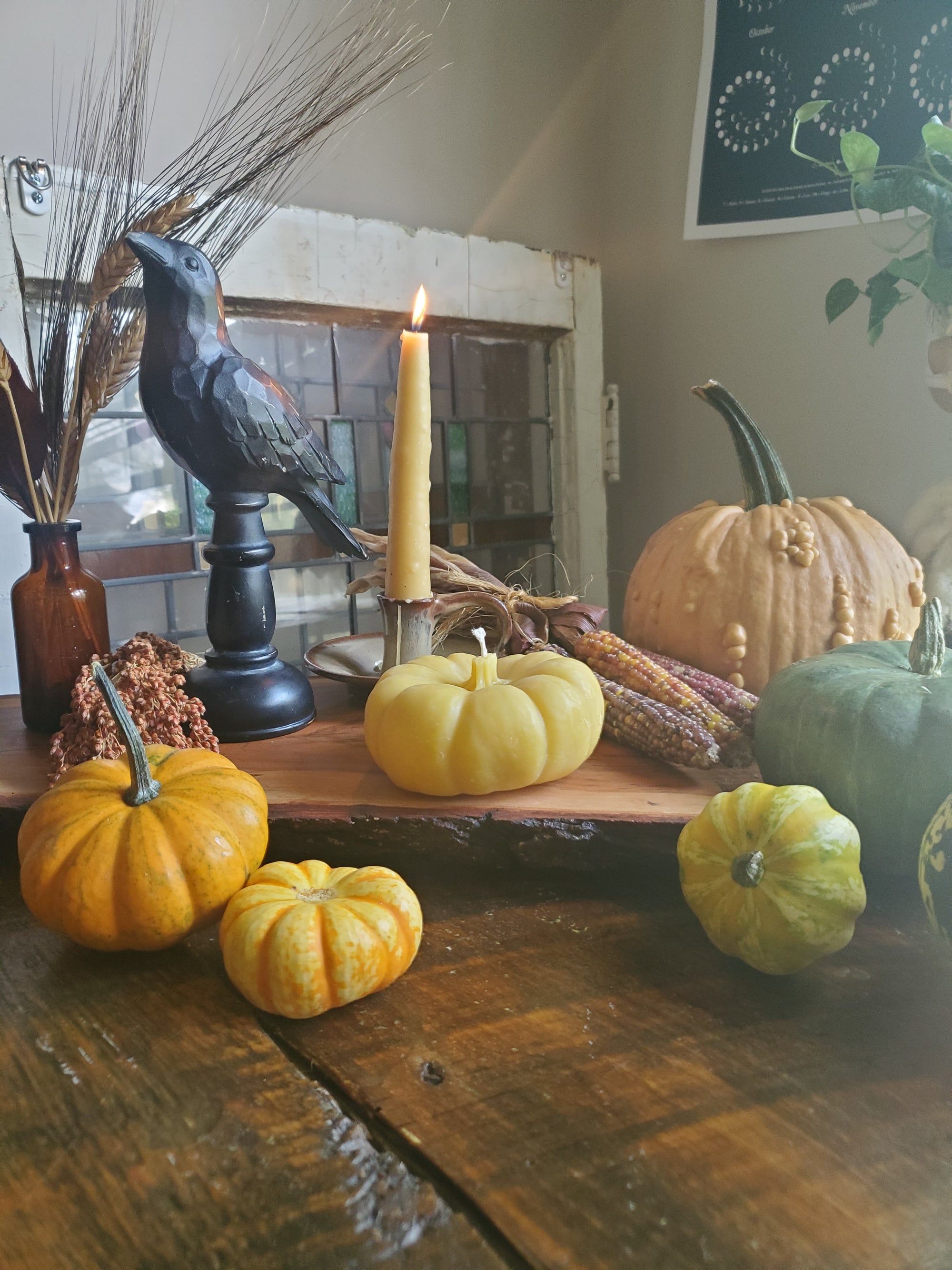 Pumpkin Beeswax Candle