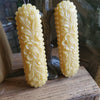 Set of 2 Large Flower Beeswax Hangers