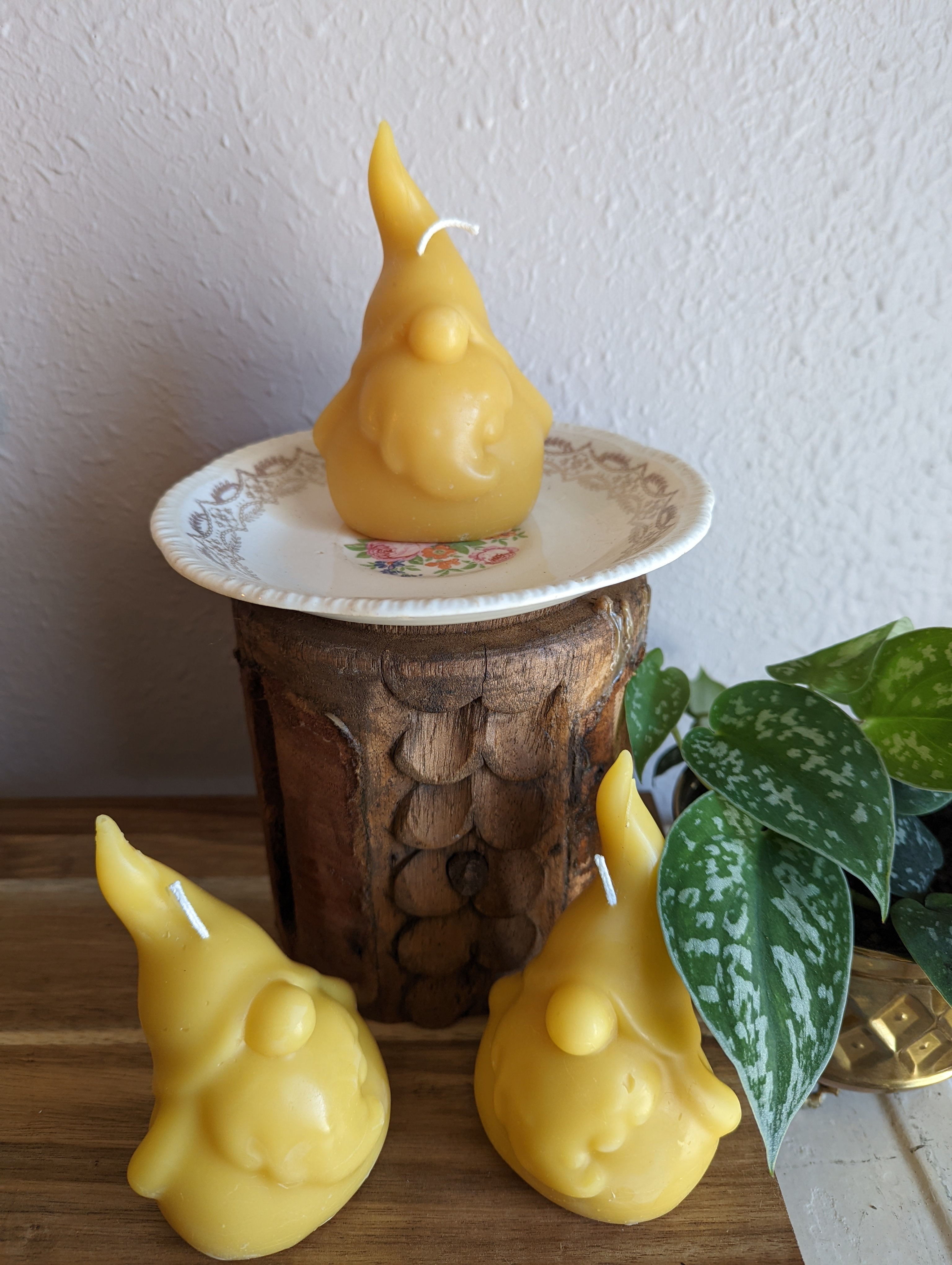 Gnome Beeswax Candle The Ramblin' Bee