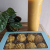 Set of 8 Flower Beeswax Candles