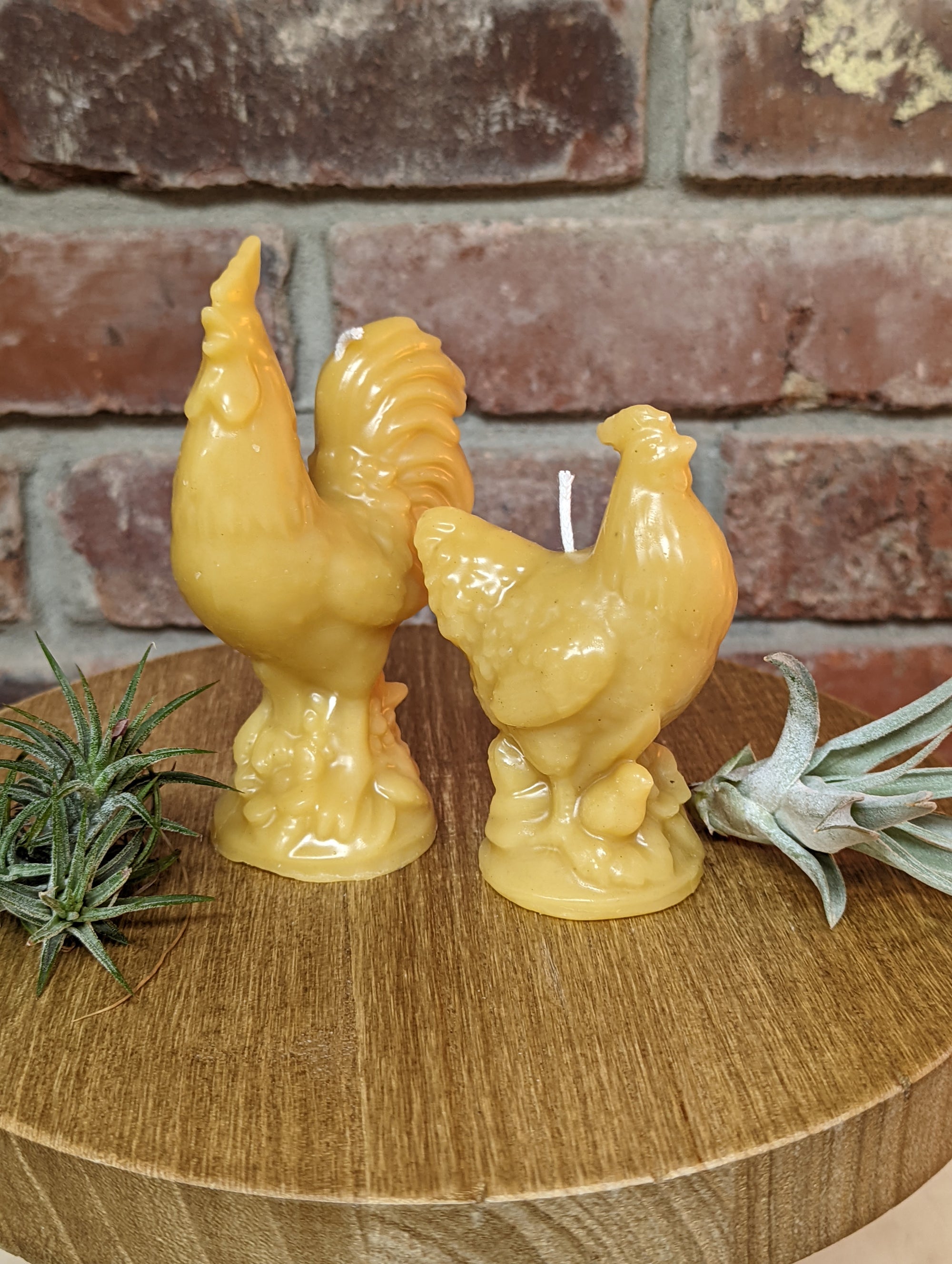 Rooster Beeswax Candle